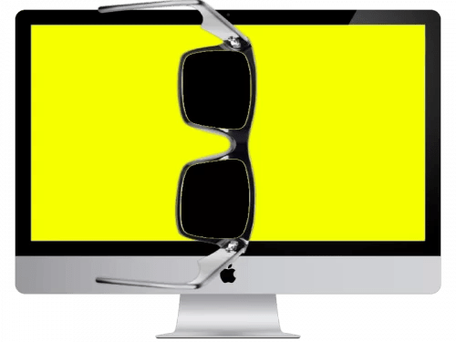 Polarized Sunglasses Test Rotate glasses or sunglasses to 90 degrees sideways