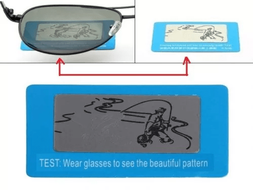 Polarized Test Use a polarized test card if its included